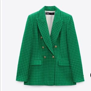 Zara Textured Double Breasted Blazer (New w/ Tags)- Small / New Season